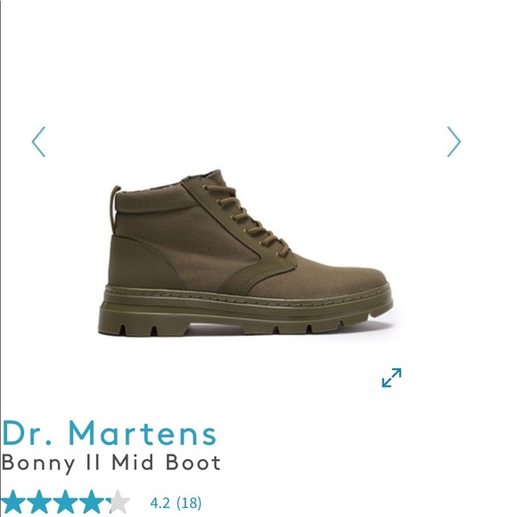 ❤️❤️Dr. Martens NWT Olive Footwear comfortable Men - Picture 3 of 4